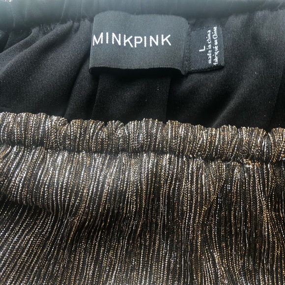 MinkPink off shoulder sparkle dress - Picture 2 of 2